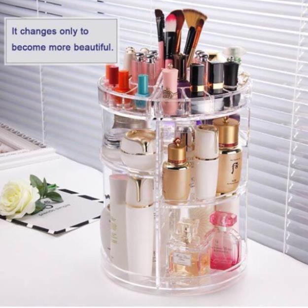 [Free Ship] Kệ Mỹ Phẩm Xoay Tròn