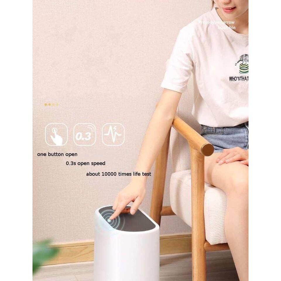 Thùng Rác ❤️ Free Ship ❤️ Thùng Rác Tiện Ích 10L Ecoco Thông Minh