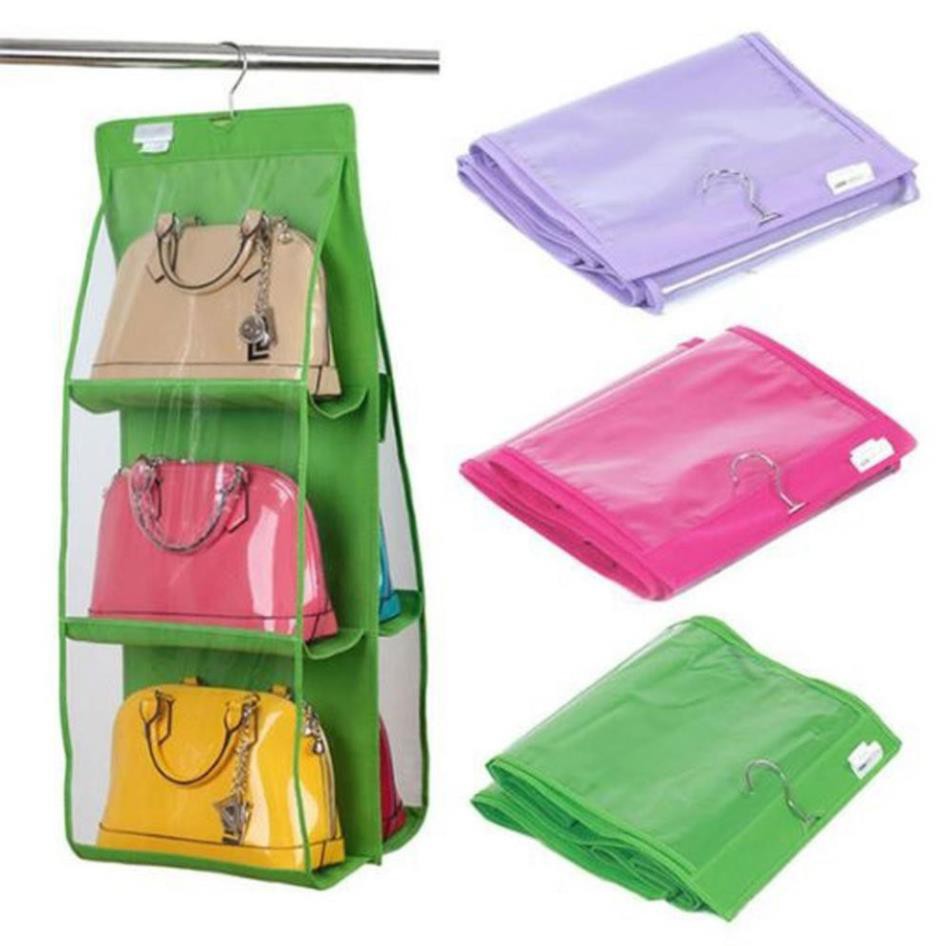 [Free Ship] Túi Treo Giỏ Xách 6 Ngăn Đa Năng Cao Cấp Chắn Bụi Tiện Dụng