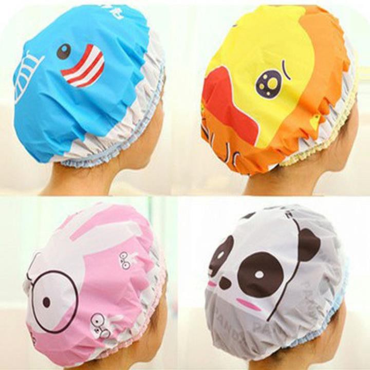Mũ Tắm Chùm Tóc Họa Tiết
