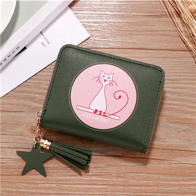 [Freeship] Ví Ngắn Cầm Tay Mini Nữ Hình Mèo