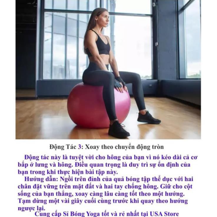 Bóng Tập Gym Yoga Cỡ To - Banh Tập Yoga Cỡ To