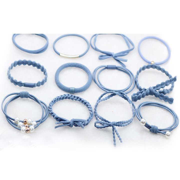Gói 12 Dây Buộc Tóc Siêu Xinh Xắn