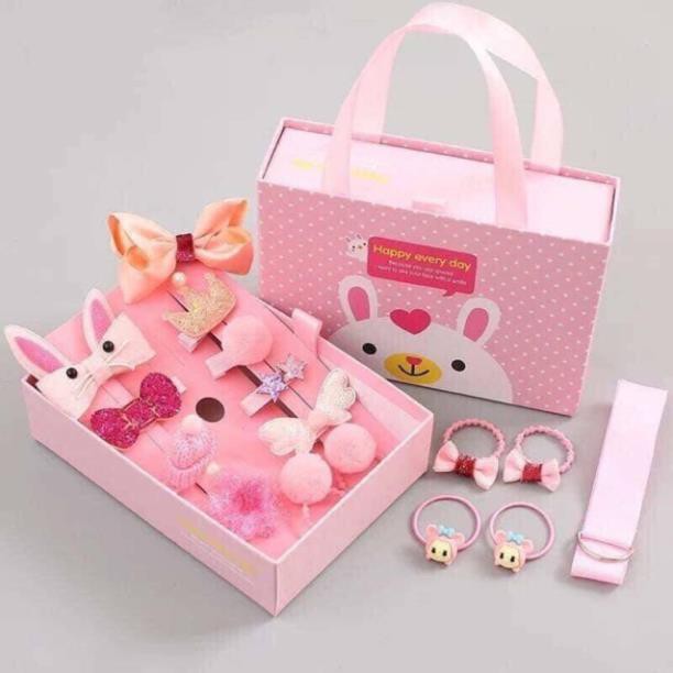 Phụ Kiện Tóc [Free Ship] Hộp Nơ Tóc Hình Thỏ Cho Bé - Phong Cách Hàn Quốc
