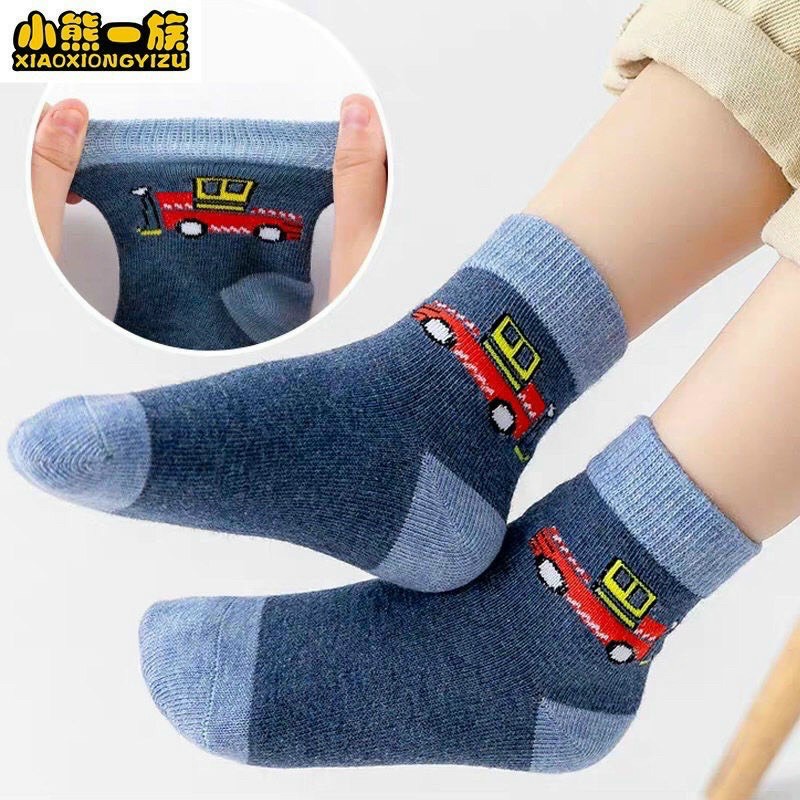 Bán Sỉ Combo 10 Đôi Tất Hình Oto Cho Bé