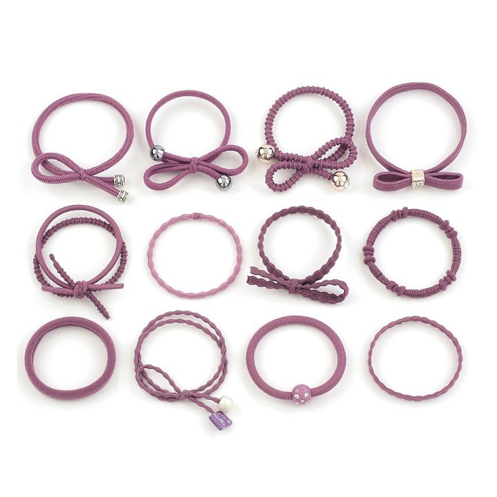 Gói 12 Dây Buộc Tóc Siêu Xinh Xắn