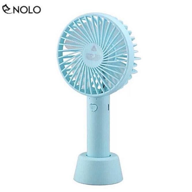Quạt Mini Tíhh Điện Cầm Tay Có Đế Để Bàn 3 Tốc Độ Gió