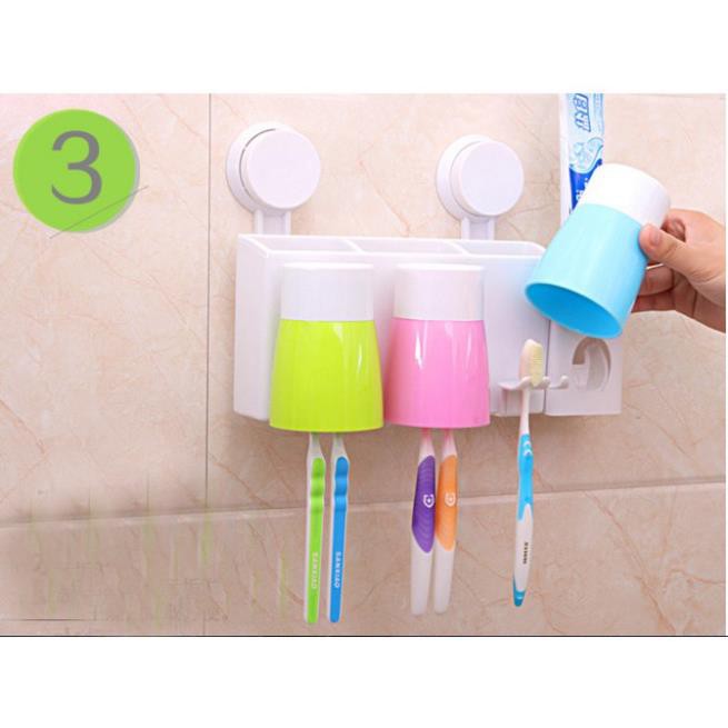 [Free Ship] Nhả Kem ĐáNh Răng Tự Đông 3 Cốc