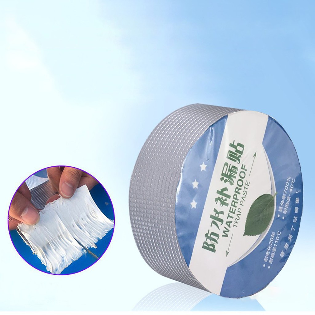 Băng Keo Siêu Dính Nhật Bản Chống Thấm 5Cmx5M, Băng Keo Siêu Dính, Siêu Chống Thấm Nhật 5Cm×5M, Băng Dính Chống Thấm