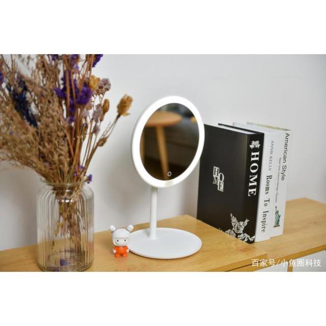 Gương Trang Điểm Tròn Để Bàn Có Đèn Led Cảm Ứng Cao Cấp Không Cần Pin - 3 Chế Độ Ánh Sáng Siêu Lung Linh