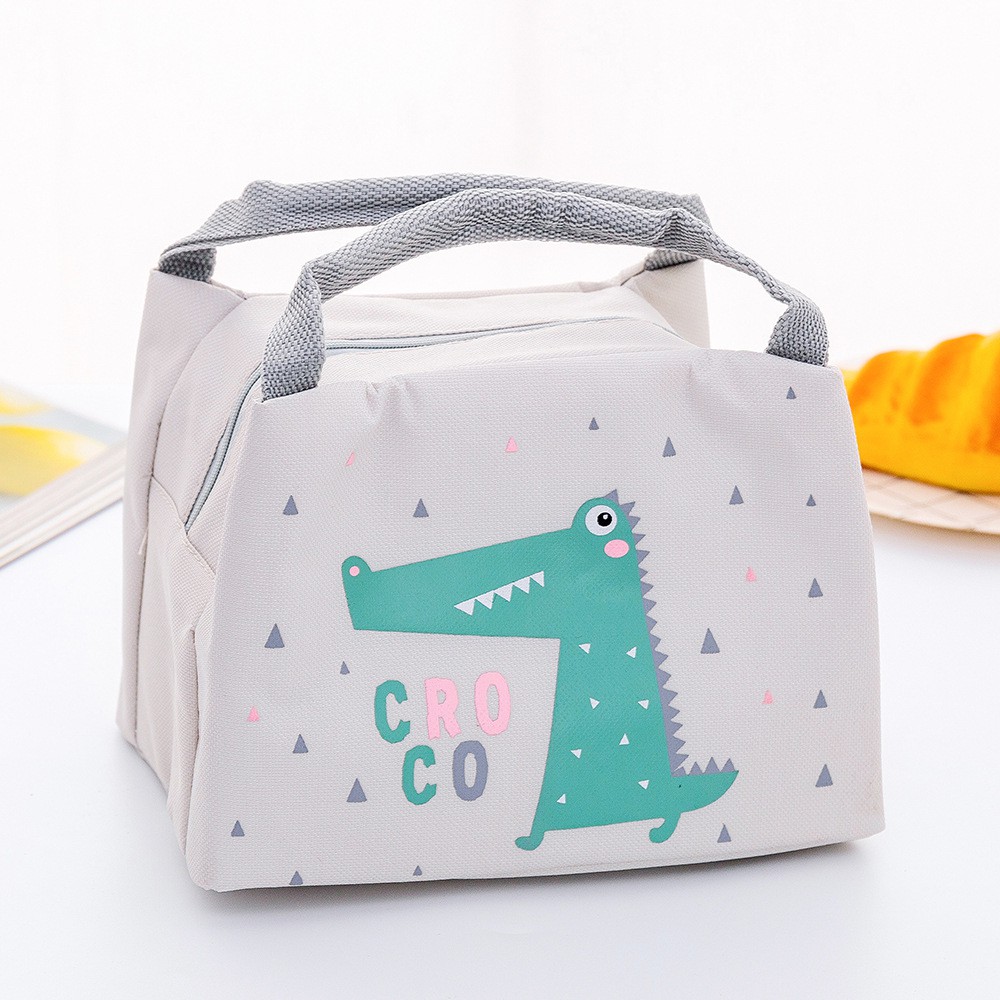 (Mẫu Mới)Túi Đựng Hộp Cơm Hình Con Vật Xinh Xắn Hiện Đại Giữ Nhiệt Đẹp Bền (Dáng Ngang)