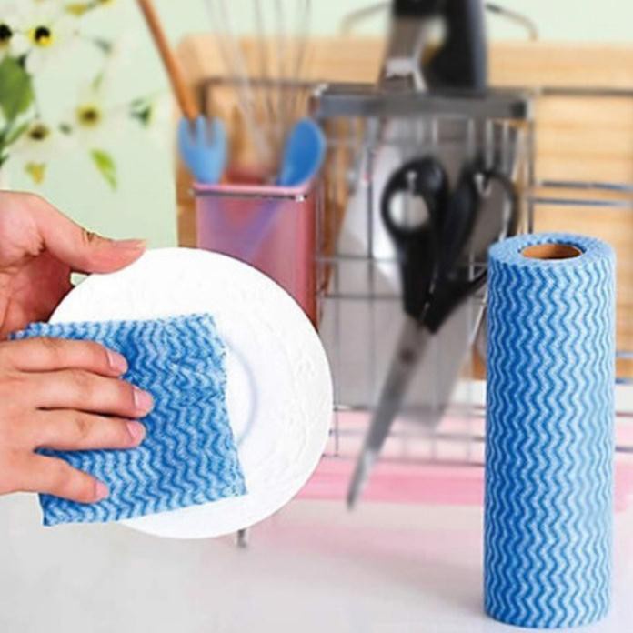 Cuộn Giấy Lau Đa Năng Siêu Thấm Hút 50 Tờ/Cuộn Tồn 0
