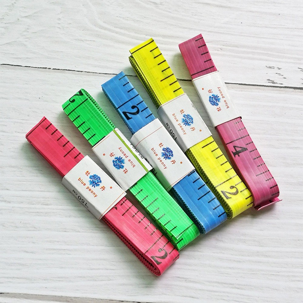 Thước Dây Mềm Đầu Thép Đo Vòng Bụng Eo 3 Vòng Kiểm Tra Sức Khỏe 1.5 Mét - Thước Đo Quần Áo