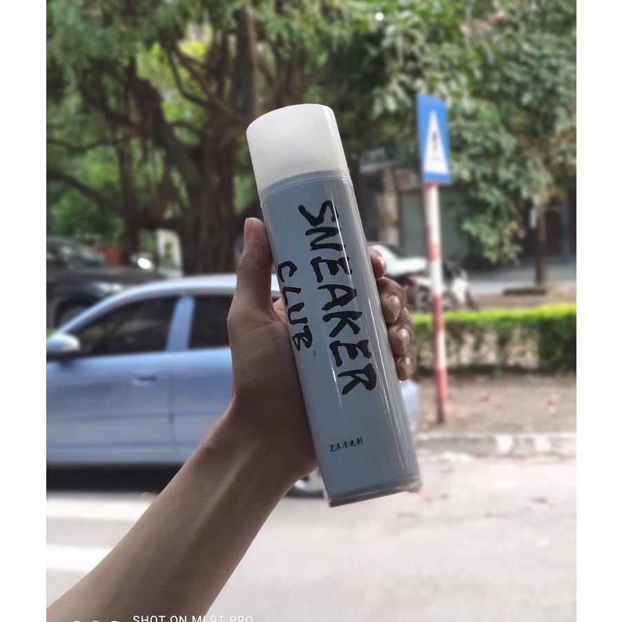 Bình Xịt Vệ Sinh Giày Tạo Bọt Sneaker Club Cao Cấp ( 300Ml) Sạch Giày Dép Da, Sneaker....