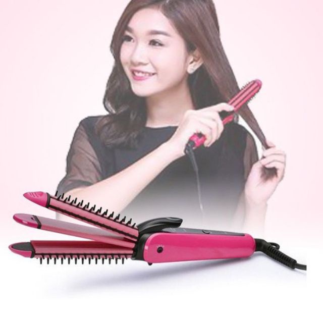 Lược Điện Tạo Kiểu Tóc Nova 3 Trong 1 Tồn 0