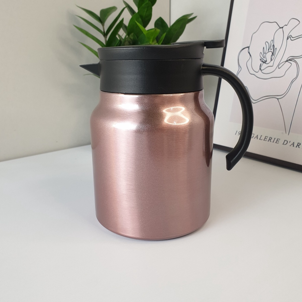 Ấm Pha Trà Giữ Nhiệt Inox 316 Kiểu Nhật Dung Tích 1 Lít Hàng Cao Cấp - Ca Nước Giữ Nhiệt Đựng Nước Nóng