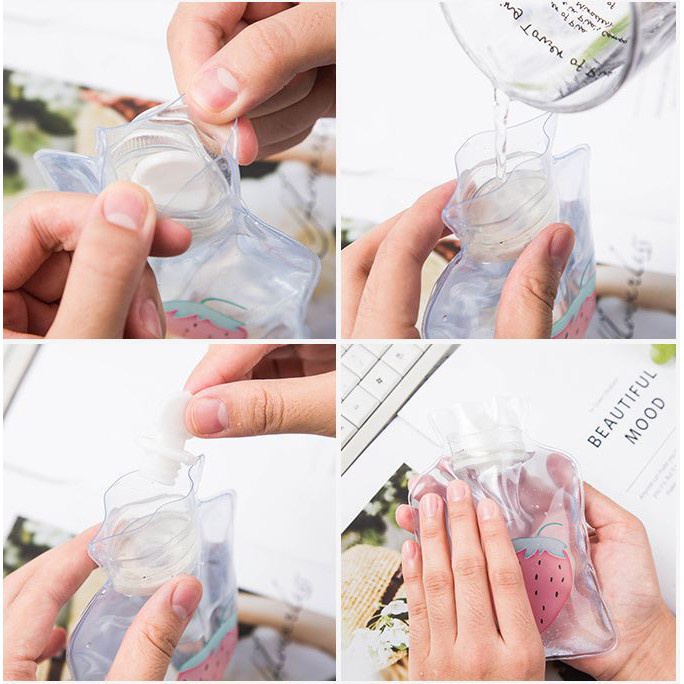 Túi Chườm Nóng Lạnh Mini Trong Suốt Nhiều Hình Ngộ Nghĩnh