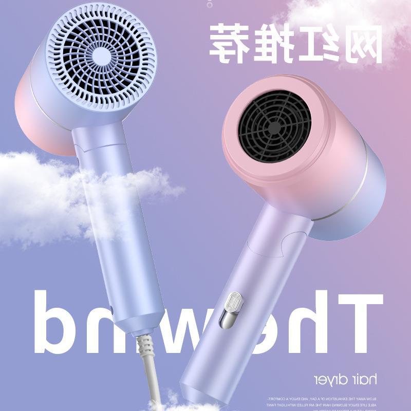 Máy sấy tóc ion 800w nhỏ gọn tạo kiểu tóc chuyên nghiệp có ánh sáng xanh dưỡng tóc mượt.
