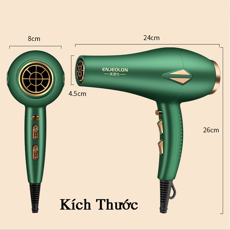 Máy sấy  tóc tạo kiểu chuẩn salon 2000w  công suất lớn sấy nóng lạnh 2 chiều hàng nội địa cao cấp.