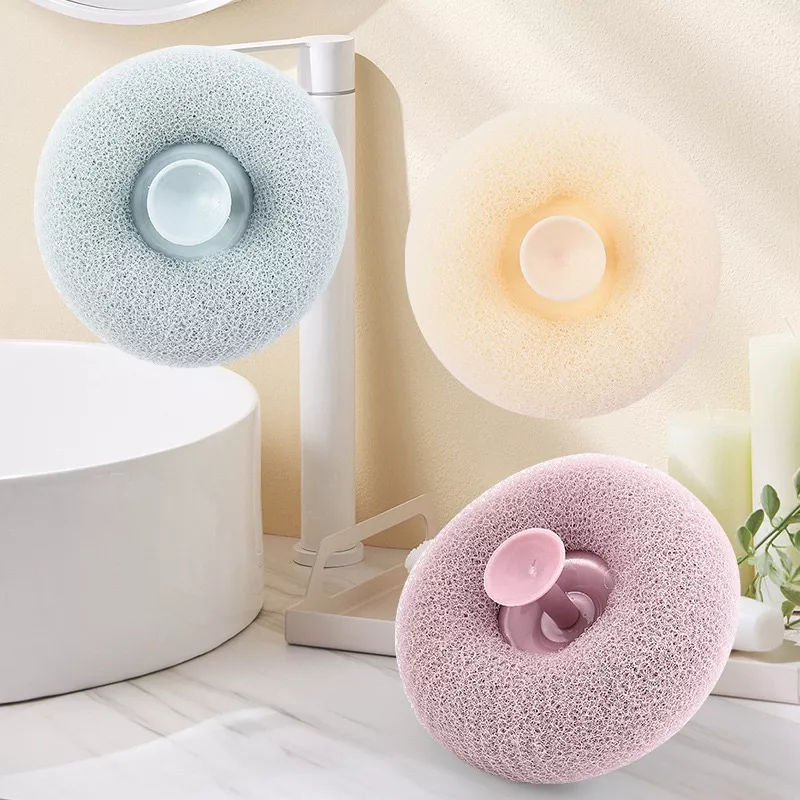 Bông Tắm, Cọ Lưng Cọ Tắm 3D Giúp Mát Xa Khi Tắm, Miếng Bông Tắm Tạo Bọt Tẩy Da Chết Gắn Tường Tiện Lợi (Màu Ngẫu Nhiên)