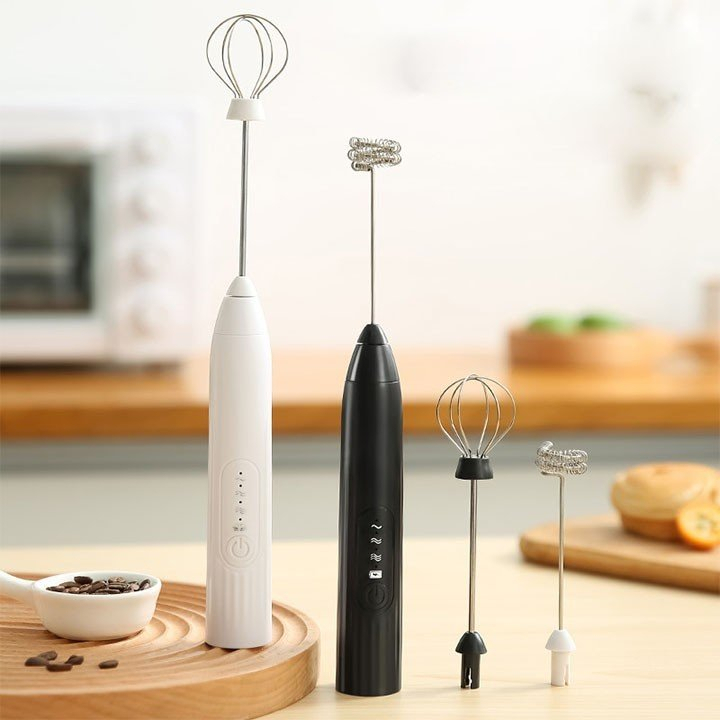 Máy đánh trứng/trộn, tạo bọt cà phê, (MINI WHISH ), chạy điện cầm tay tiện lợi