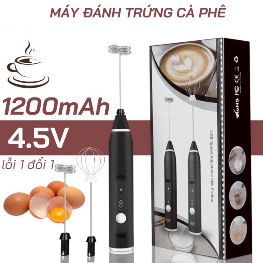 Máy đánh trứng/trộn, tạo bọt cà phê, (MINI WHISH ), chạy điện cầm tay tiện lợi