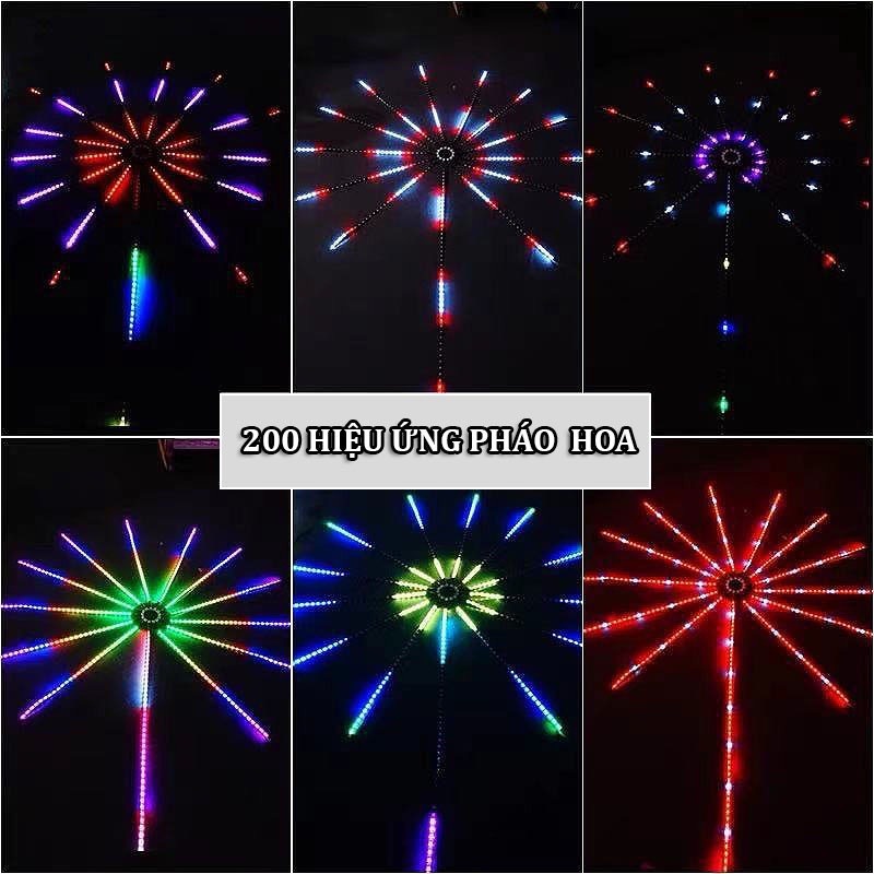 Bộ Đèn LED Ph.á.o Hoa Trang Trí Trong Nhà Size Lớn, Cảm Ứng Âm Thanh Tự Động, Điều Chỉnh Qua APP Điện Thoại Cao Cấp.