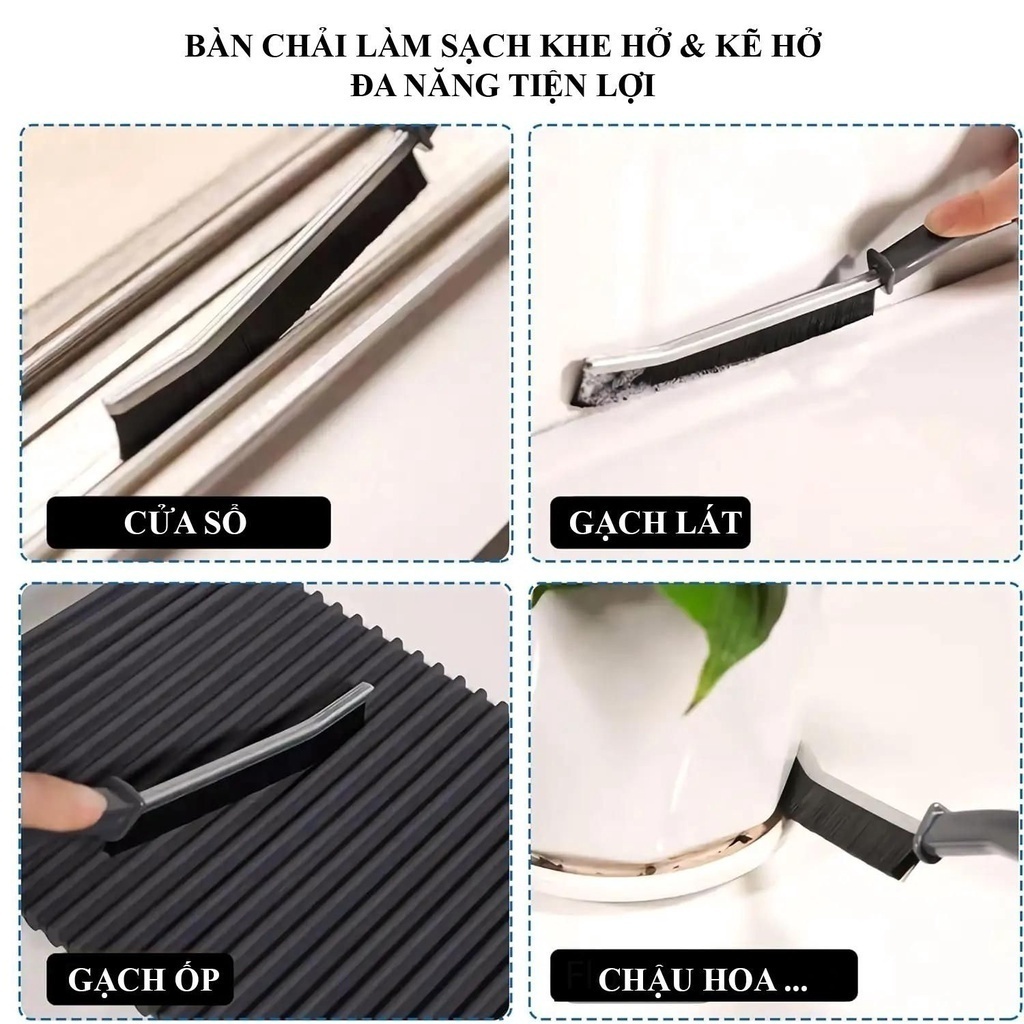 Chỉ 1 Cái Bàn Chải Vệ Sinh Khe Hở Nhà Tắm, Góc Tường, Vệ Sinh Khe Hẹp Nhỏ Gọn, Tiện Dụng