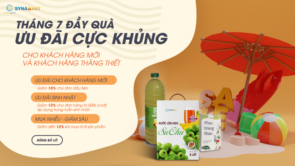 Tháng 7 đầy quà – SYNAMART tiếp tục ưu đãi cực khủng cho khách hàng mới & thân thiết!