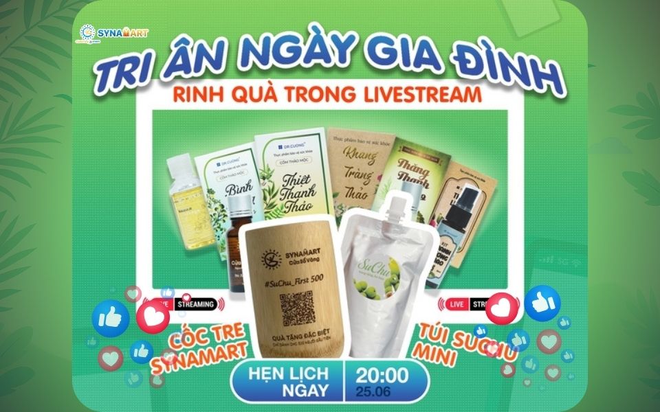 Livestream Tri Ân “Mừng Ngày Gia Đình” – Rinh Quà Sức Khỏe Cực Xịn!