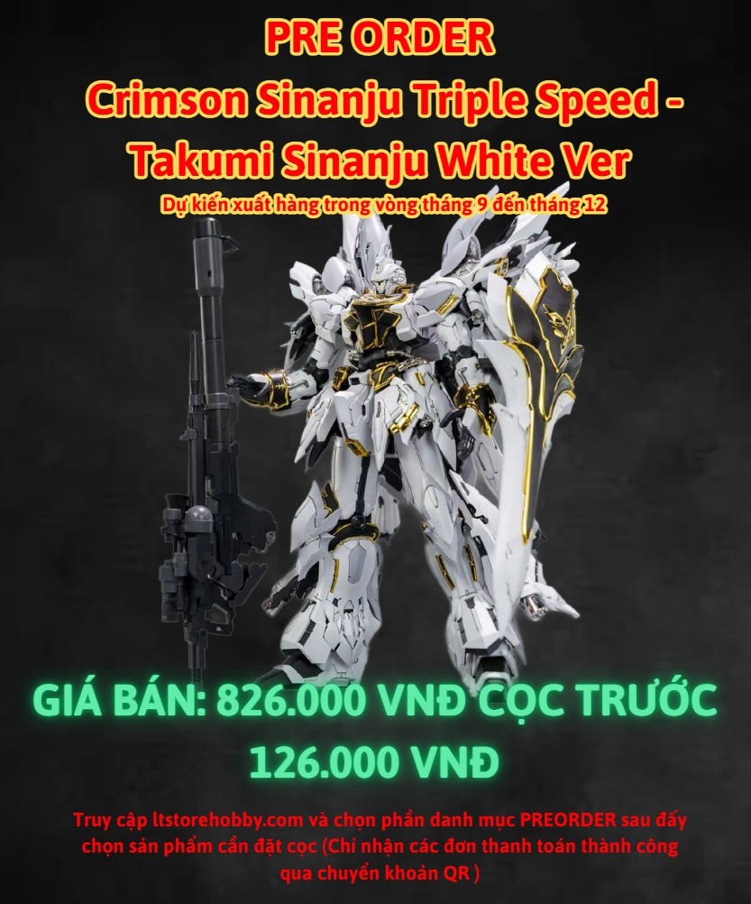 Đặt Trước Crimson Sinanju Triple Speed - Takumi Sinanju Ver - Dự kiến phát hành vào quý 4