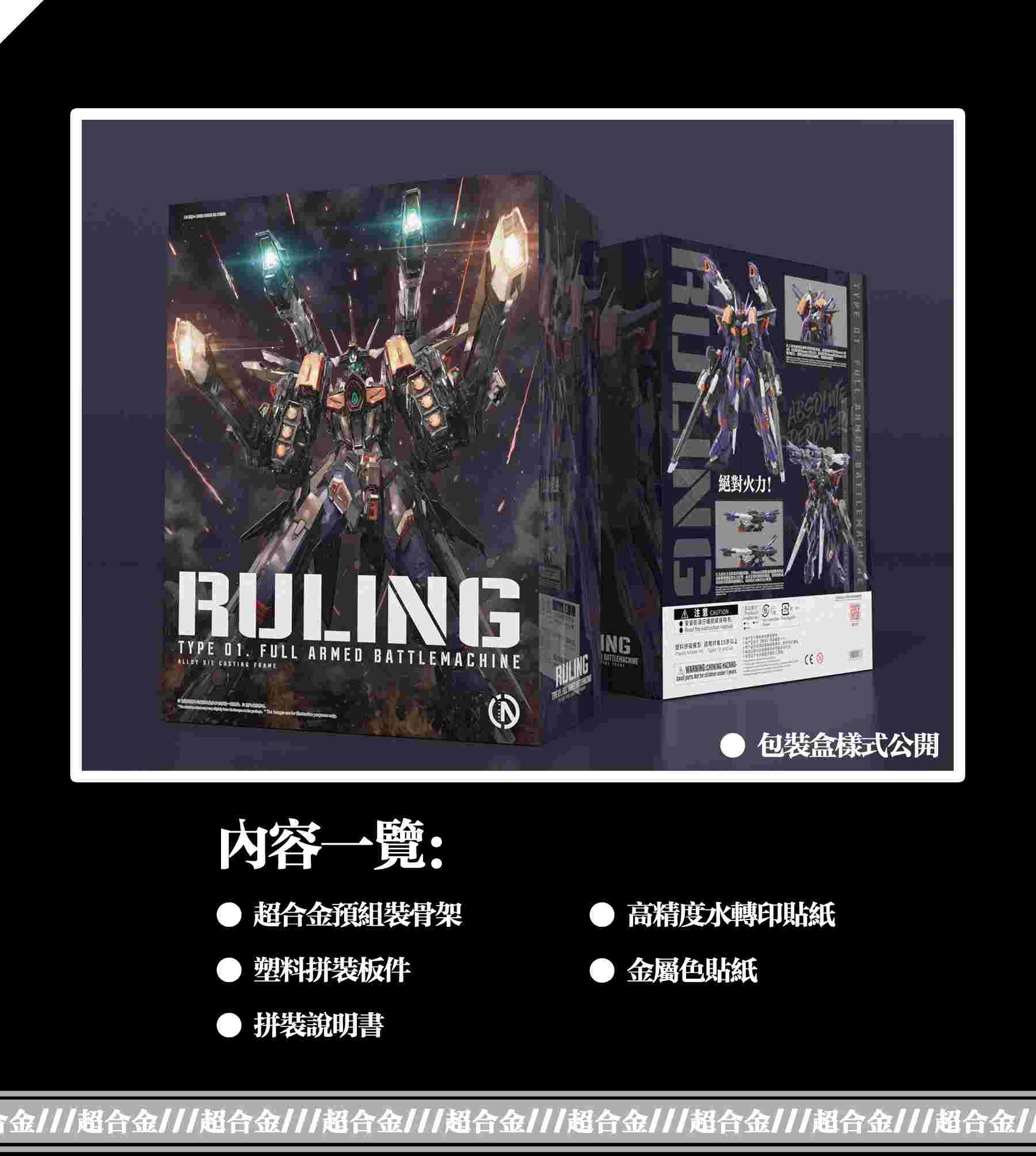 Mô hình lắp ráp Ruling Type 01. Full Armed Battlemachine 1/100 In ERA+