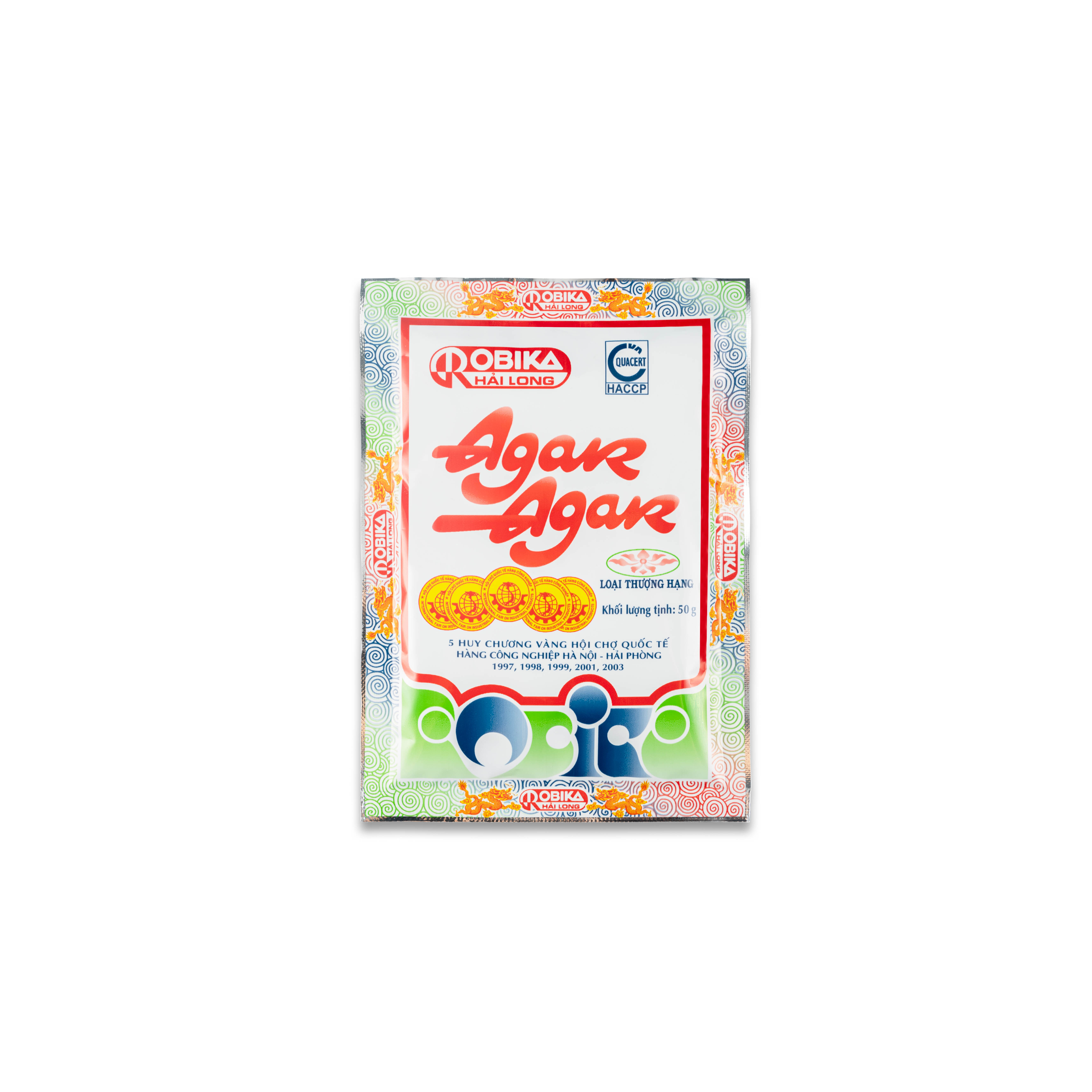Bột rau câu Agar Agar Robika Hải Long loại 50 gram