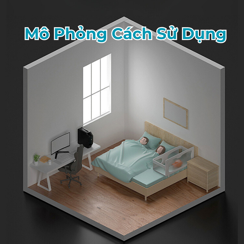 Quây Cũi Ngủ Chung Giường Cho Bé LeeOeeVee