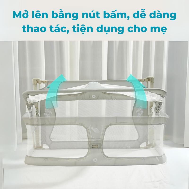 Quây Cũi Ngủ Chung Giường Cho Bé LeeOeeVee