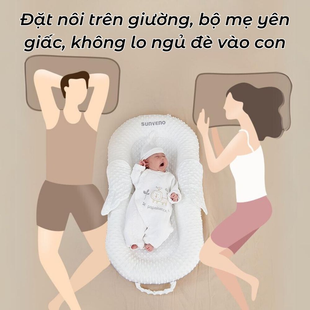 Nôi ngủ chống trào ngược em bé SUNVENO