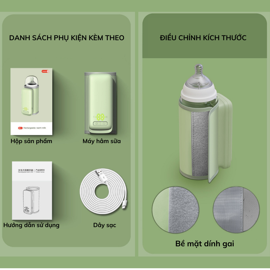 Máy hâm sữa cầm tay, hâm nóng, ủ ấm sữa cho bé