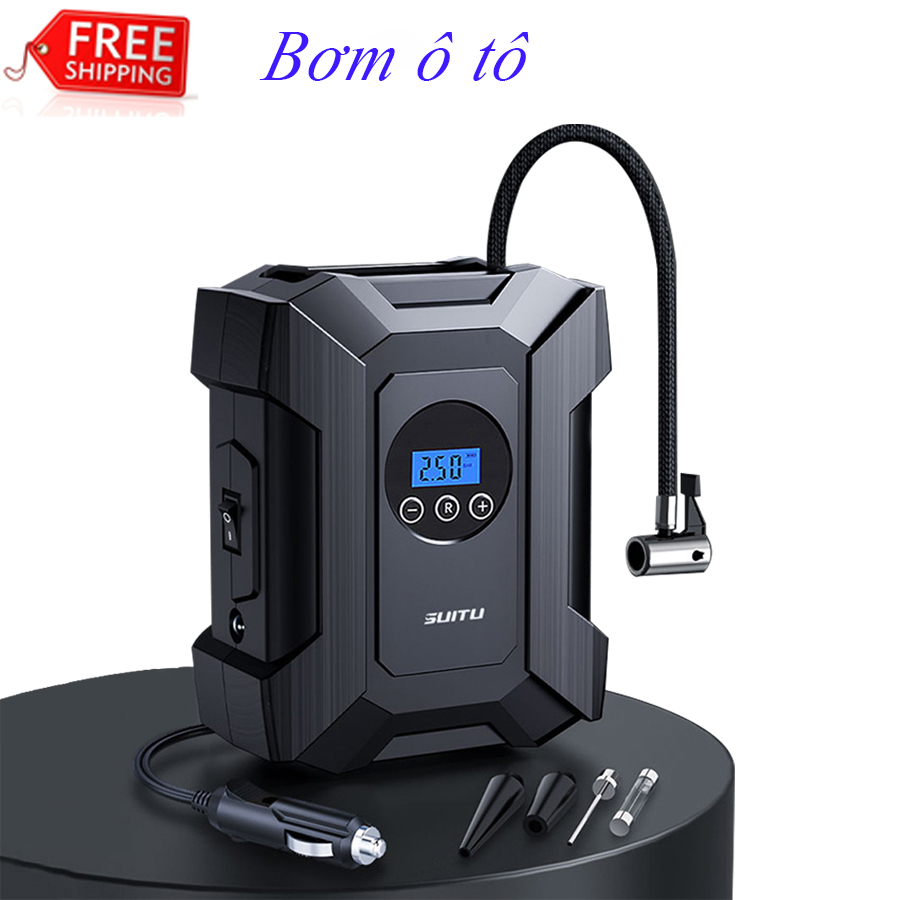 Bơm ô tô điện tử Suitu, bơm lốp xe ô tô không dây