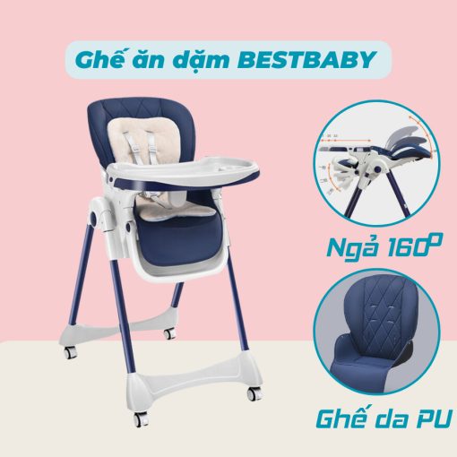 Ghế Ăn Dặm Cho Bé ngả lưng 160 độ chống trào ngược