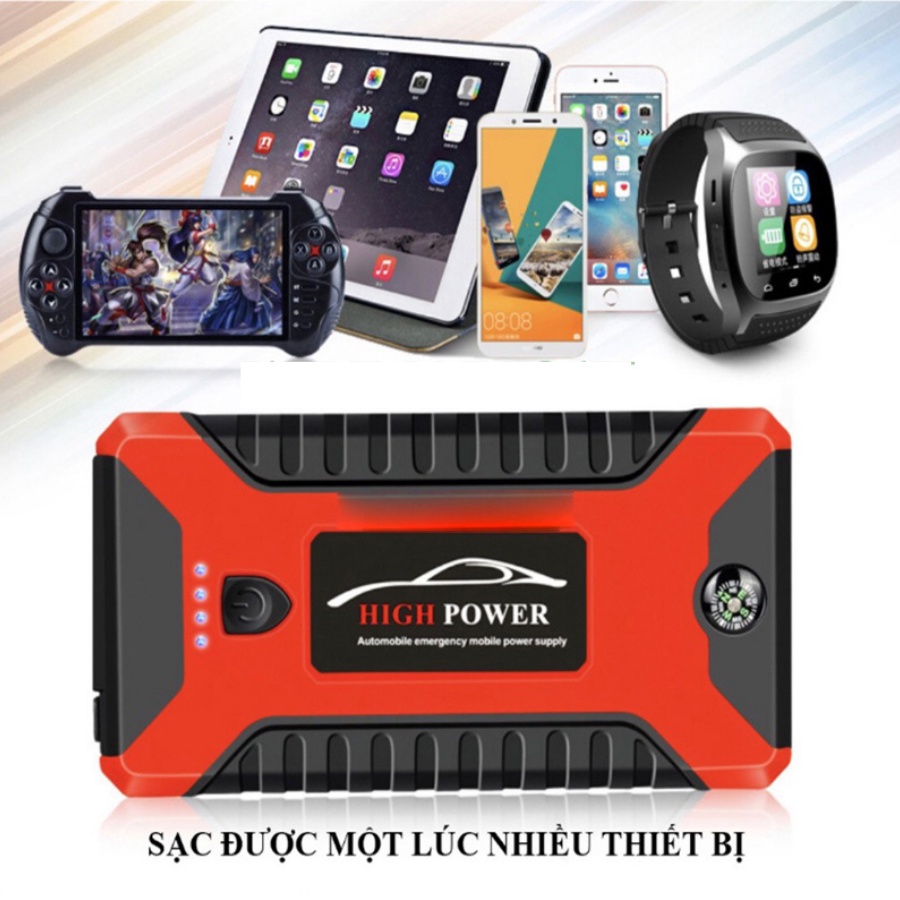 Kích bình ắc quy ô tô 12v-220v-20.000mAh