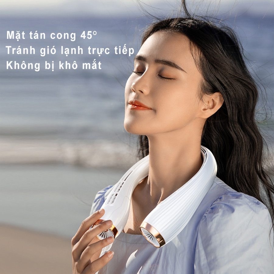 Quạt đeo cổ điều hòa New Turbo