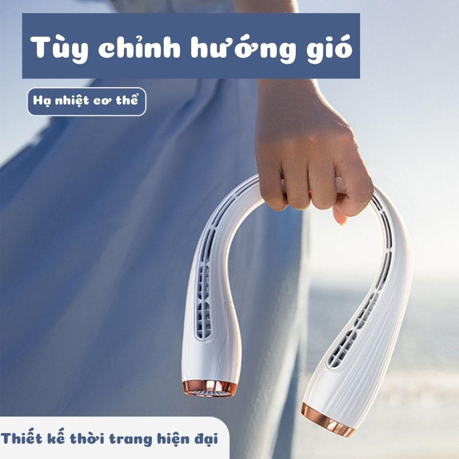 Quạt đeo cổ điều hòa New Turbo