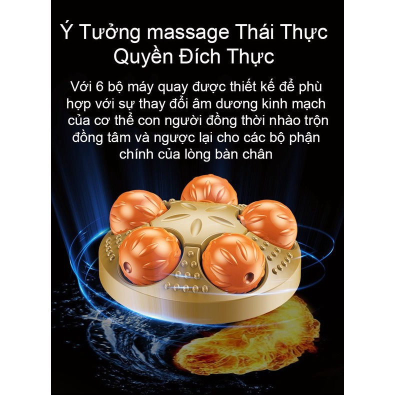 Bồn Ngâm Chân Nước Nóng Massage Tự Động Sục Khí Diệt Khuẩn Giảm Hôi Chân Có Điều Khiển Từ Xa