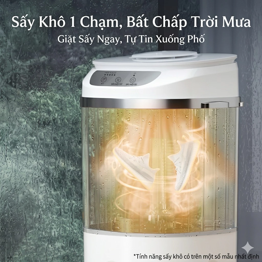 Máy giặt đồ trẻ em sơ sinh, máy giặt đồ lót khử khuẩn và sấy khô cao cấp