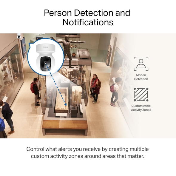 Camera WiFi TP-Link Quay Quét 360 độ 3MP Tapo C212
