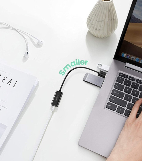 Bộ chuyển đổi USB 2.0 ra âm thanh 3.5mm mic+stereo Ugreen (10330)