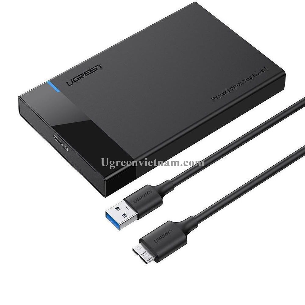 Ugreen 40723 Màu Xanh Hộp đựng ổ cứng SSD , HDD chuẩn Sata 2.5inch US221 20040723