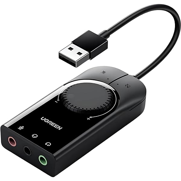 Bộ chuyển đổi USB 2.0 ra âm thanh 3.5mm (1mic +2 tai nghe) Ugreen (40964)