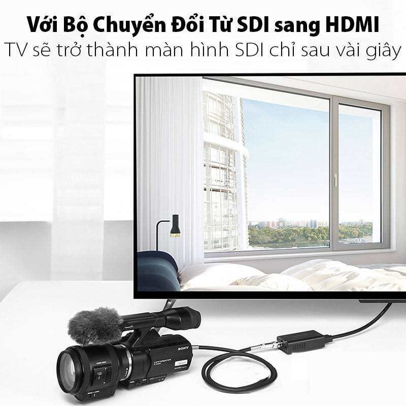 Bộ chuyển đổi SDI sang HDMI có âm thanh Ugreen (40965)