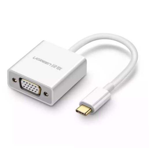 Bộ chuyển đổi USB-C to VGA màu trắng Ugreen ( 50511)